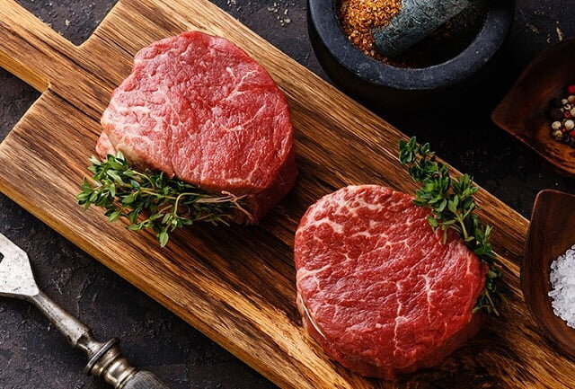 Thịt thăn nội bò Mỹ còn được mệnh danh là “vua Steak”